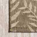 JONATHAN Y Palm Frond Indoor Outdoor Runner Rug 2X10 Brown/Beige, Nevis for Backyard, Patio, Porch, Easy-Cleaning, High Traffic, Pet-Friendly, Non-Shedding (SMB119A-210)