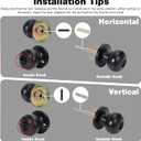 3 Pack Keyed Matte Black Door Knob with Lock Key for Bedrooms Bathroom Closet Pantry Office Standard Indoors Exterior Interior Door Knobs for Doors Hardware Locking Door Handle Keys House Home Decor