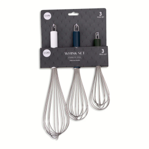 Whisk Set of 3 Stainless Steel