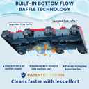 Sepetrel Commercial Grade Pool Vacuum Head with Upgraded Flow Baffle, Extra-Wide with Wheels, 4.7 LBS Weighted Flexible Heavy-Duty Vac Cleaner for Enhanced Suction, Fits Inground & Above Ground Pools