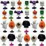QINGQIU 24 Pack Halloween Mini Plush Toys Keychain Decorations Hanging Plush Ornaments for Kids Boys Girls Halloween Party Favors Halloween Treat Bags Gifts