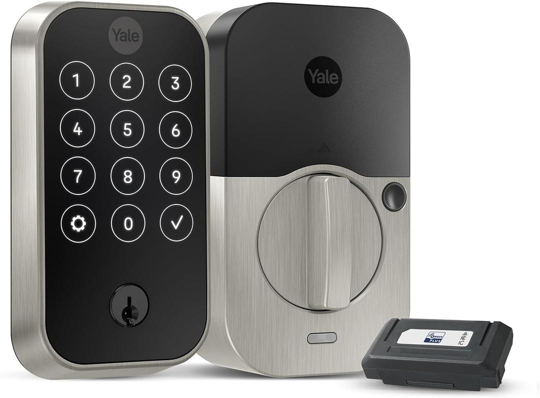 Yale Assure Lock 2 Deadbolt, Satin Nickel Keyed Smart Entry Door Lock with Z-Wave Connected Touchscreen Keypad for Code Entry and Remote Access, YRD420-ZW2-619