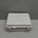 Outdoor Waterproof Electrical Box Junction Box Weatherproof IP67 ABS Plastic Enclosure Switch Router Project Box Electronics Enclosure with Mounting Plate Wall Bracket Grey 8.7"x6.7"x4.3"