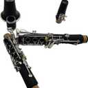 Clarinet Instrument Professional Clarinet C Tune Ebony Wood Or Bakelite Sliver Plated Keys With Clarinet Accessories