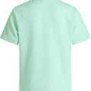 Boys Casual Polo Shirt Short Sleeve Waffle Solid Collared Shirts for Kids Aged 5-14 Years (7-8 Years, Light Green)