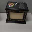 Cremation Urns for Human Ashes Adult Male or Female, Funeral Memorial Urns for Ashes with Photo Frame, Wooden Urns Box and Casket for Men Women, Burial Urn for Adults Up to 200 IBS