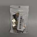 30 Piece Plum Magnetic Snap Buttons for Clothes Purse Handbag Scrapbook Homemade Sewing Craft (Black+Gold+Silver)