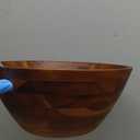 AIDEA Acacia Wood Serving Bowl for Fruits or Salads, 11" Diameter x 4.5" Height, Wooden Single Salad Bowl
