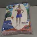 7PCS Womens Halloween Bunny Basketball Jersey Set-with Skort,Gloves, Headband, Wristbands, Socks, Hair Hoop & Tail (M)