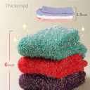 AIVEI Sparkly Fuzzy Socks for Women Men, Christmas Gifts Stocking Stuffers, Funny Cute Crazy Fluffy Plush Slipper Socks for Girls Boys 3 Pairs