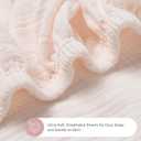 TansyPanda Muslin Halo Bassinet Sheets for BassiNest Luxe Swivel, Soothing, Swivel, Lite, Essential Sleeper, 3 Pack, 33 X 17 Inch, Ultra Soft, Snug Fit, Unisex Boys Girls, Gray White (Pink)