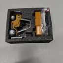 BRRRRT 1/64 RC Forklift Toy 7 Channel 2 Mode Mini Remote Control Forklift Truck with Rechargeable Battery, 2 in 1 Transformable Lift Fork & Hook with Lights & Sounds for Adults Kids Boys and Girls