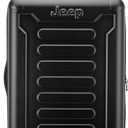 Jeep JH004C Hardside Expandable Luggage with Spinner Wheels, Black, Checked-Large 28 Inch