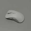 RAPIQUE Wireless Mouse - Dual Bluetooth & 2.4 GHz USB Receiver, Ergonomic Design, Quiet Clicks, Low Power - Multi-Device Compatibility for Laptop, Computer, iPad, MacBook, Chromebook (White and Grey)