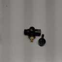 Little World Shower Arm Diverter Valve - 3 Way Shower Diverter Valve, G1/2 Solid Brass Shower Head Diverter Fixed Spray System Universal Hand Held Showerhead (ORB, Black)