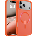 Magnetic for iPhone 17 Pro Max Case, [Anti-Slip] [Military-Grade Drop Protection] [Camera Protection] Skin-Friendly Slim Matte Shockproof Protective Case for iPhone 17 Pro Max, Orange