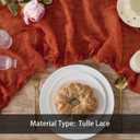 2 x 3 Pack Terracotta Cheesecloth Table Runners, 120 Inch 10Ft Orange Gauze Table Runner for Wedding Birthday Party Baby Shower Decorations
