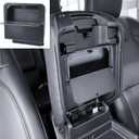 TACORBO Center Console Hidden Storage Organizer Compatible with Jeep Gladiator JT 2020-2024 and Jeep Wrangler JL/JLU 2018-2025, Wrangler 4XE One-Touch Armrest Hidden Secret Compartment Box