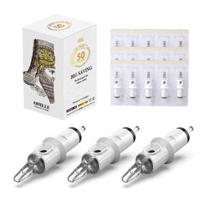 Hawink Tattoo Cartridge Needles #10 Bugpin 13 Curved/Round Magnum M-Taper 50PCS with Membrane Professional Disposable EN05S-50-1013RM