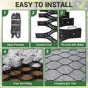 Gravel Grid 8.9x17.5 FT with 15Pcs Landscape Staples, 2'' Thick Geogrid Ground Grid 2200 lbs per Sq Ft Erosion Control Geo Grid for Driveway, Walkway, Horse Paddock, Patio, Parking Lot, Slope