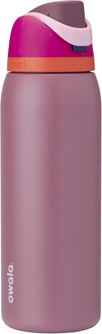 Owala FreeSip Insulated Stainless Steel Water Bottle with Straw for Sports, Travel, and School BPA-Free Sports Water Bottle, 40 oz, Crown Jewel