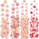 ATTGREAT 310 Pcs Fake Flower Heads Mini Artificial Flower Bulk Silk Flowers for Decoration Small Faux Flower Heads Fabric Daisy Buds Floral for Crafts DIY Wedding Party Baby Shower Home Decor, Pink