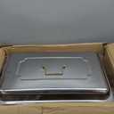 9Qt Chafing Dishes for Buffet 4 Pack [Multiple Size Food Pans] | Chafing Dish Buffet Set [Screw-free Installation] with Stackable Design [Less Storage Space] for Wedding/Party