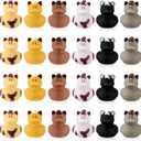 Hungdao 24 Pcs Horse Rubber Duck 2.36 Inch Bucking Bronco Ducks Pool Float Bath Decor Gift for Horse Racing Festival Boys and Girls Classroom Prizes Baby Shower Party Favors