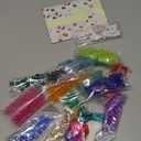 Happy makers Bead Pets, 10 PCS Pony Beads Keychain Making Kit with Instruction, Keyring & Key Clasp, DIY Keychain Kit Create Your Own Bead Art Crafts for Beginners