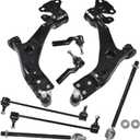 WFLNHB Front Suspension Kit Lower Control Arm Ball Joint Sway Bar Link Tie Rod End Kit 8 Piece Set Replacement for Ford Escape 2013-2018