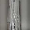 6 Pack Cupboard Bars Tension Rod Spring Extendable Curtain Rods White Adjustable Tensions Rods for Shower Closet Bathroom Kitchen Cupboard Wardrobe Bookshelf DIY Projects (9.8 to 15.7 Inches)