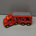 TEMI Fire Trucks Boy Toys for Toddlers 3-5 Year Old - Firetruck Toys for Kids 3 4 5 6 7, Transport Vehicle Carrier Set, Birthdays Gifts for Kids Girls Aged 4-6