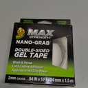 Duck MAX Strength Nano-Grab Double-Sided Gel Tape, 0.94" x 5 ft, Clear