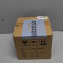 Natural Travertine Texture Striped Square Tissue Box Cover Decorative,Resin Heavy Sturdy Tissue Box Holder, Facial Paper Holder for Bathroom Vanity Countertop, Bedroom Night Stand,Office and End Table