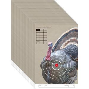 23x35 Inch Shooting Targets,Paper Silhouette Shooting Targets for Indoor and Outdoor Use, Range,Suitable for Handguns,Pistols,Rifles,Airguns,Pellet Gun,BB Guns (14x21 inches(Turkey))