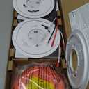 Kidde Smoke and Carbon Monoxide Detector, Hardwired with 10-Year Battery Backup, LED Status Lights, Interconnected, 85 dB Alarm, 5 inches, 30CUA10, 3 Pack