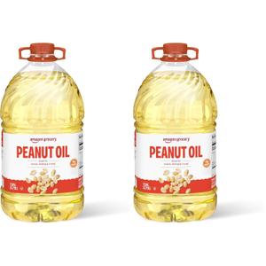 Amazon Grocery, Peanut Oil, 128 Fl Oz, Pack of 2 (Previously Amazon Fresh, BB 01 Aug 2025