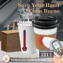Charmount [200 Set] 12 oz Thickened Disposable Paper Coffee Cups with Lids and Sleeves,To Go Cups for Hot & Cold Beverages Tea Hot Chocolate (EXP 09/03/26)