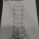 Rotating Shoe Rack Tower, 5-Tier 24" Wide Solid Pine Wood Spinning Shoe Display 360° Lazy Susan Shoe Rack, Revolving Shoe Stand, Shoe Rotating Organizer for Closet Shoes and Handbags