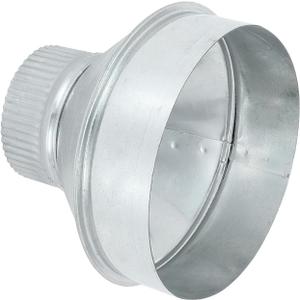 PATIKIL 6 Inch to 3 Inch Duct Reducer, Galvanized Steel Round Air Duct Reducer Crimped Pipe Increaser Adapter Connector Fitting Coupling for HVAC, Ventilation Systems