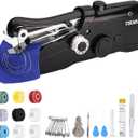 Handheld Mini Sewing Machine for Quick Stitching - Portable, Suitable for Clothes, Jeans, DIY, Home, Travel (Black)