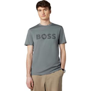 BOSS Mens Modern Bold Logo Stretch Jersey T-shirtT-Shirt (XX-Large, Frozen Clay)