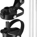 Straw Lid and Spot Lid for Wide Mouth Sports Water Bottle12 18 20 32 40 64oz,Replacement Lid Compatible with Hydroflask Wide Mouth Top Accessories