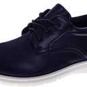 Josmo Boys Dress Oxford Shoes Wingtip Formal Lace-Up School Uniform Wedding Church Shoes for Kids Size 11 Little Kid 