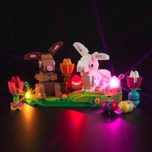 Upgraded Led Light Kit Compatible with Lego Easter Rabbits Display Building Set, Lights Decoration Compatible with Lego 40523, Easter Gift for Adults (Model Not Included)