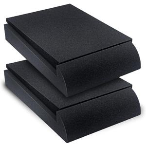 Liquid Stands Studio Monitor Sound Isolation Pads for Speakers 5" High-Density Speaker Foam Pads That Prevents Vibrations Angled Speaker Riser - Acoustic Speakers Isolation Pad for Floor, Desktop (Medium)