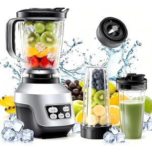 OLIXIS Personal Smoothie Blender for Kitchen, Smoothie Blender with 6 Blade