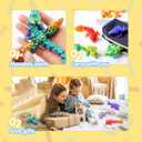 JOYIN 8 Pcs 3D Printed Dragon, 4.4" Colorful 3D Printed Flexible Articulated Dragon Fidget Toys for Office Desk Decor, Autism Stress Relief Fidget Toys for Kids & Adults Gift, Small