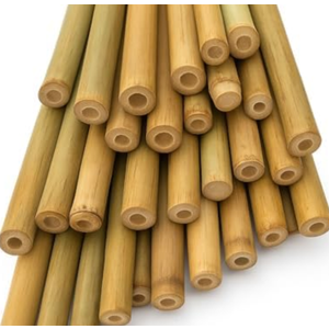 LJAAJSUV 24 inches Plant Stakes Natural Garden Bamboo Sticks for Indoor and Outdoor Plants, Plant Support Stakes for Tomatoes, Beans, Potted Plants (Pack of 2, Count of 60)