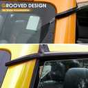 Window Visor Rain Guard Compatible with Ford Bronco 2021 2022 2023 2024 2025 Accessories 4 Door, Side Window Deflectors Shield Wind Guard, 6pcs